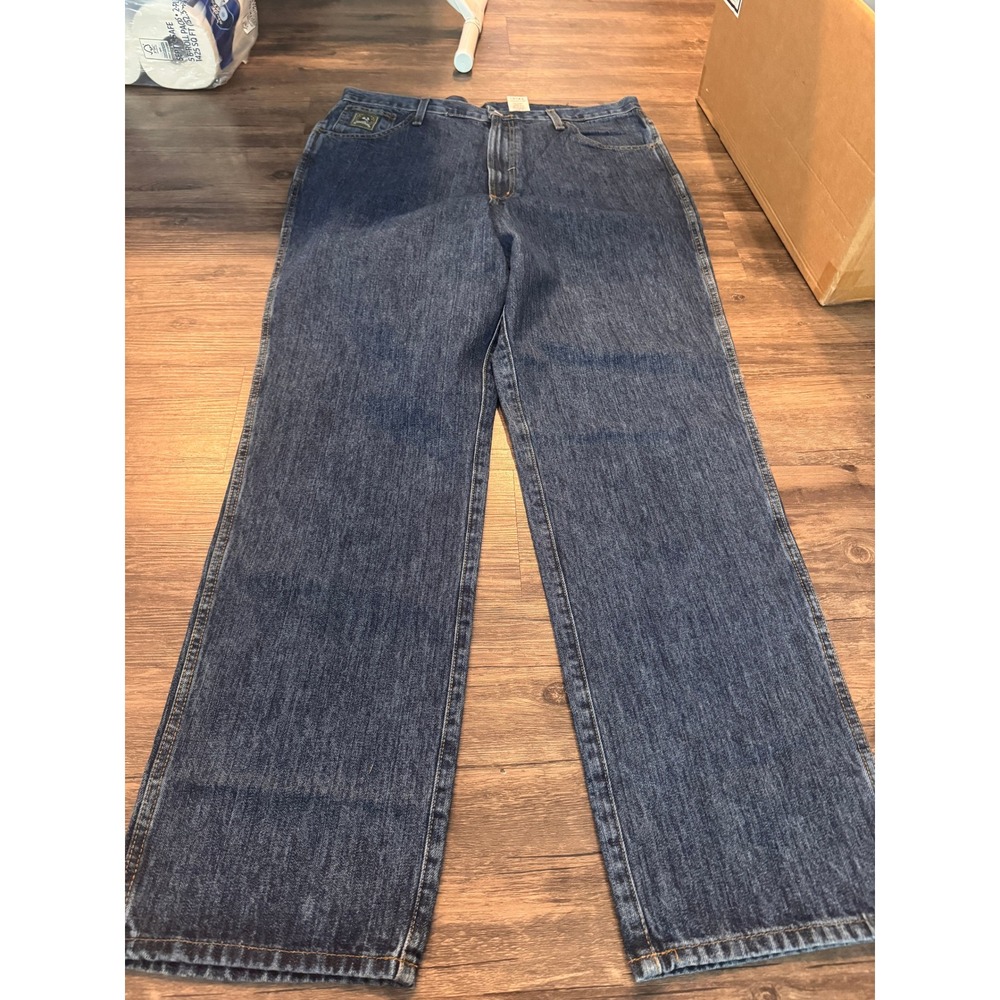 Cinch Green Label Mens Relaxed Fit Tapered Leg Jeans Dark Wash 38x34
